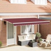 vidaXL Σκηνίτσα Αναδιπλούμενη Μπορντό 350 x 200 cm