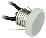 Σποτ Χωνευτό 1w Led 87lm 3000K Warm White 12V DC, IP65, Λευκό 3,5*25,5cm  Viokef Royal 4223000