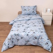 Παπλωματοθήκη Βρεφική Γκέιμερ (Σετ 2τμχ) Blue Viopros 120x160cm 100% Βαμβάκι