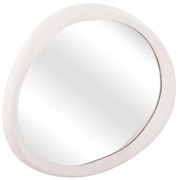 Καθρέπτης Τοίχου Οβάλ SANTORINI Mdf Υπόλευκο 90x3,2x60Υ εκ. 90x3.2x60 εκ.
