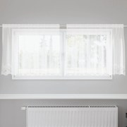 vidaXL Κουρτίνες με κουρτίνες Λευκό 200 x 80 εκατοστά Πολυεστέρας