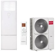 Κλιματιστικό στήλης Nippon NFGD-48HRFN8-Q/NOE30U-48HFN8-R, 48000 BTU, 100 m2, A++/A+, R-32, Λευκό