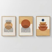 Πίνακας Mireta pakoworld τρίπτυχος με ψηφιακή εκτύπωση και πλαίσιο 33x1.5x48εκ