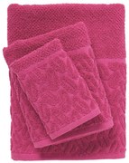 Σετ Πετσέτες 3τμχ Polycotton Best 0786 Φούξια Das Home