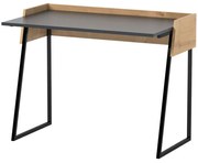 Γραφείο Rone 492LGM1175 103,6x56,8x77,5cm Anthracite-Oak