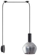 Φωτιστικό Τοίχου Adept Tube 77-8819 50x20x300cm 1xE27 60W Black-Smoke Homelighting