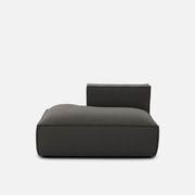 Ανάκλιντρο σύνθεσης αριστερής γωνίας με ανάγλυφη ταπετσαρία, Seven