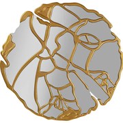 Καθρέφτης Τοίχου Pieces Χρυσός 100*3*100εκ. - Χρυσό