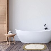 Ταπέτο Μπάνιου 0667 Beige-White Das Home 50X80cm 50x80cm 100% Βαμβάκι