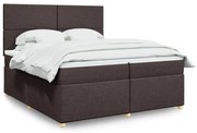 ΚΡΕΒΑΤΙ BOXSPRING ΜΕ ΣΤΡΩΜΑ ΣΚΟΥΡΟ ΚΑΦΕ 200X200 ΕΚ. ΥΦΑΣΜΑΤΙΝΟ 3291383