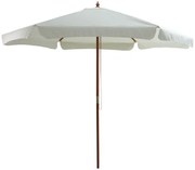 Ομπρέλα επαγγελματική Trigo ξύλο εκρού ύφασμα Φ3m 300x300x255 εκ.