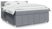 ΚΡΕΒΑΤΙ BOXSPRING ΜΕ ΣΤΡΩΜΑ ΑΝΟΙΧΤΟ ΓΚΡΙ 180X200 ΕΚ. ΥΦΑΣΜΑΤΙΝΟ 3289447