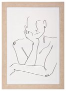Πίνακας σε καμβά με πλαίσιο Facedy II mdf 50x2x70εκ 50x2x70 εκ.