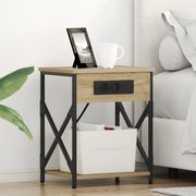 vidaXL Κομοδίνο Sonoma Δρυς 41 x 31 x 51 εκ. Επεξεργασμένο ξύλο