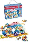 Παζλ Πατώματος 53τμχ Όχημα Camping Σε Κουτί 23x6x18εκ. Toy Markt 69-1846