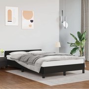 vidaXL Πλαίσιο Κρεβατιού με Κεφαλάρι Μαύρο 120x200 εκ. Συνθετικό Δέρμα