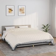 Κουβέρτα Βαρύτητας Ανοιχτό Κρεμ 220 x 260 εκ. 11 κ. Υφασμάτινη - Κρεμ