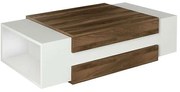 Τραπεζάκι Σαλονιού Nora 0215957 110x60,6x31cm White-Walnut