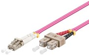 GOOBAY καλώδιο οπτικής ίνας LC-UPC σε SC-UPC 95943, Multimode OM4, 1m, βιολετί
