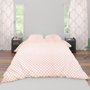 Σεντόνια Υπέρδιπλα (Σετ 220x240) Dimcol Windows White-Coral 161