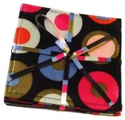 Σουβέρ (4Σετ/6Τμχ) HEN105 10x10cm Multi Espiel Polyester