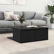 vidaXL Τραπεζάκι σαλονιού with Drawer Μαύρη δρυς 80 x 80 x 31 cm