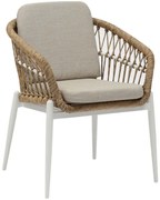 Πολυθρόνα Galdin HM6272.02 61x65x82cm Natural-White