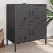 Ντουλάπι Μαύρο 68x39x79 εκ. από Ατσάλι 842952