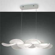 Φωτιστικό Οροφής Led Sylvie 3626-46-102 White Fabas Luce Μέταλλο, Μεθακρυλικό