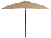 Ομπρέλα Κήπου Χρώμα Taupe 300 x 200 εκ. με Μεταλλικό Ιστό 44502