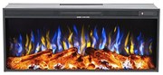 Ηλεκτρικό Τζάκι Ένθετο 1600W Εφέ φλόγας Milano De Lux Hitense MILANO DE LUX Μαύρο
