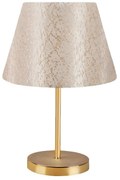 Megapap Φωτιστικό Επιτραπέζιο Rosenthal Ύφασμα Pvc Χρυσό 22x17x37εκ.