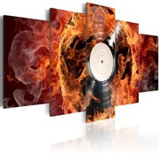 Πίνακας - Vinyl on fire - 100x50