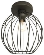 Πλαφονιέρα Φωτιστικό Οροφής 1xE27 Πλέγμα Nest Emibig -1371/1-Μαύρο 1371/1