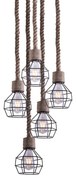 GRENADE-5 ROPE &amp; BLACK PENDANT Z3+ HOMELIGHTING 77-3685