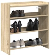 Ράφι παπουτσιών  Sonoma Oak 60x25x62 cm Κατασκευασμένο ξύλο 859889