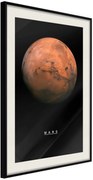 Αφίσα - The Solar System: Mars - 40x60 - Μαύρο - Με πασπαρτού