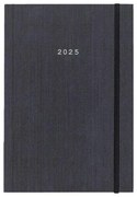 Next ημερολόγιο 2025 fabric ημερήσιο δετό γκρι με λάστιχο 17x25εκ. τμχ.