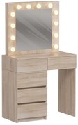 Τουαλέτα Με Καθρέπτη &amp; Φως Led Beyon HM2500.01 80x40x140cm Sonoma