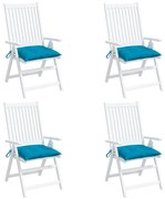 vidaXL Μαξιλάρια Παλέτας 4 τεμ. Αν. Μπλε 50 x 50 x 7 εκ. Υφασμάτινα