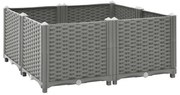 vidaXL Ζαρντινιέρα 80 x 80 x 38 εκ. από Πολυπροπυλένιο