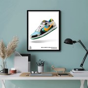 Ξύλινο Κάδρο Dunk Low Ben &amp; Jerrys  30X40cm SNK31