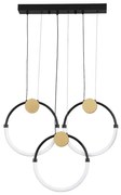 Φωτιστικό Κρεμαστό Ράγα Τρίφωτη L630xH1545mm Led 29w 1809lm 3000K Χρυσαφί-Μαύρο Viokef Briana 4314900