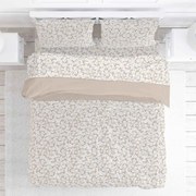 Φανελένια Σεντόνια Μονά (Σετ) Viopros Flannels 2555 Μπεζ Μπεζ Χωρίς Λάστιχο 165x275