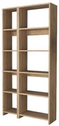 Βιβλιοθήκη Alkathi pakoworld σε oak απόχρωση 77x22x160εκ