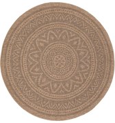 Χαλί Ψάθινο Avanos 8871 Black Round Royal Carpet 240X240cm Round