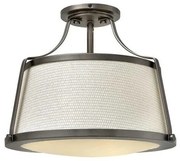 Πλαφονιέρα Φωτιστικό Οροφής 3xE27 Charlotte Elstead Lighting-HK-CHARLOTTE-SF-AN-Νίκελ Ματ HK-CHARLOTTE-SF-AN