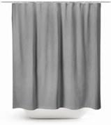 Αδιάβροχη Μονόχρωμη Κουρτίνα Μπάνιου Hydro 180x200cm 180x200cm Ανθρακί