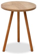 Βοηθητικό τραπεζάκι Roma Megapap από μελαμίνη pine oak 33,5x33,5x46εκ GP022-0026,6 GP022-0026,6 Καφέ