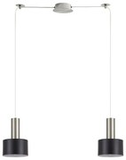 Φωτιστικό Οροφής Adept Tube 77-8452 50x14x300cm 2xE27 60W Nickel-Black Homelighting